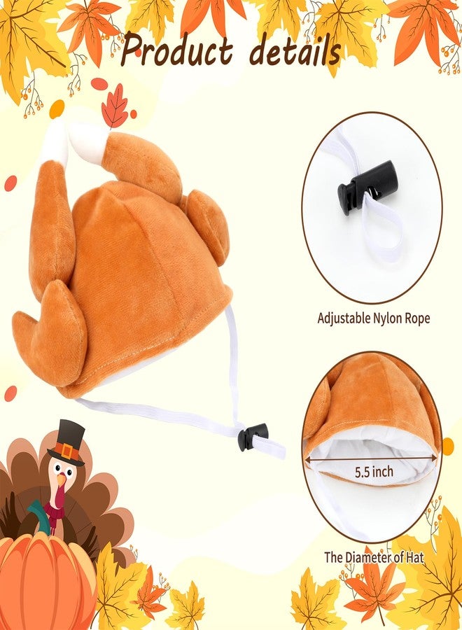 Rypet Thanksgiving Turkey Drumstick Hat for Dog, Pet Halloween Thanksgiving Costumes Dog Drumstick Hat, Turkey Headgear Party Cosplay Accessories for Medium and Large Dogs - Image 2